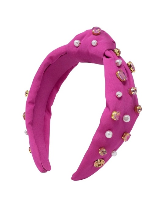 Lilly Pulitzer Slim Knot Embellished Headband in Pink -New